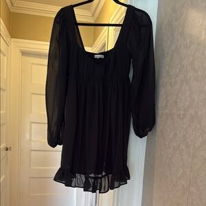 Abercrombie & Fitch Navy Smocked Top